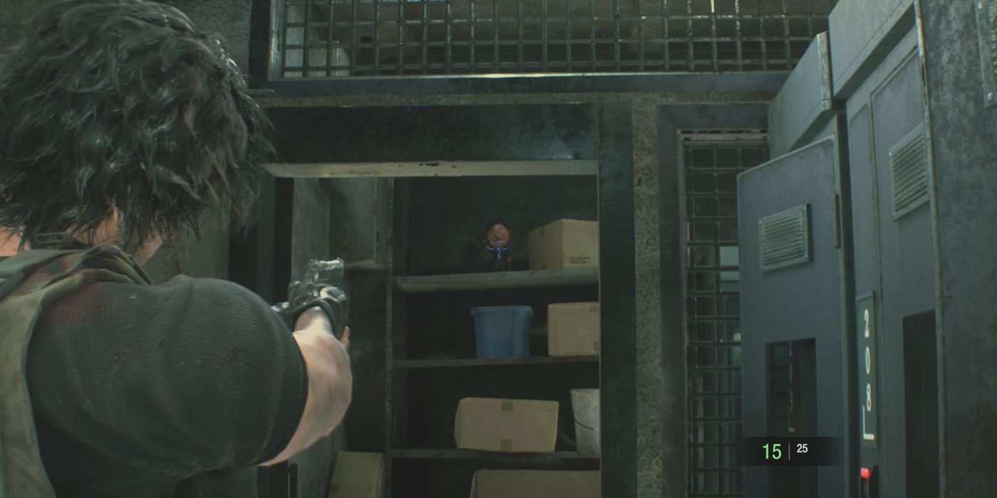 Resident Evil 3 Screenshot Of Charlie Doll In Safety Deposit Room