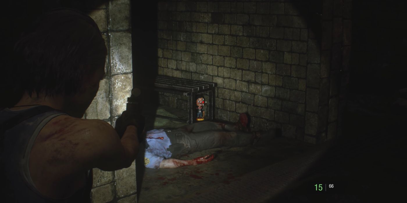 Resident Evil 3 Screenshot of Charlie Doll In Subway Tunnel