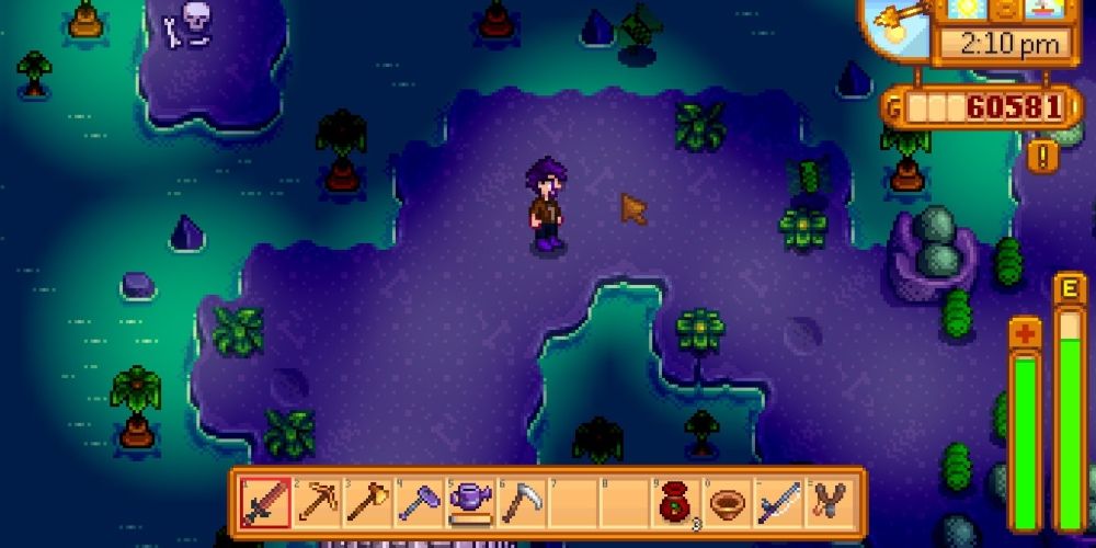 The mutant bug lair in Stardew Valley