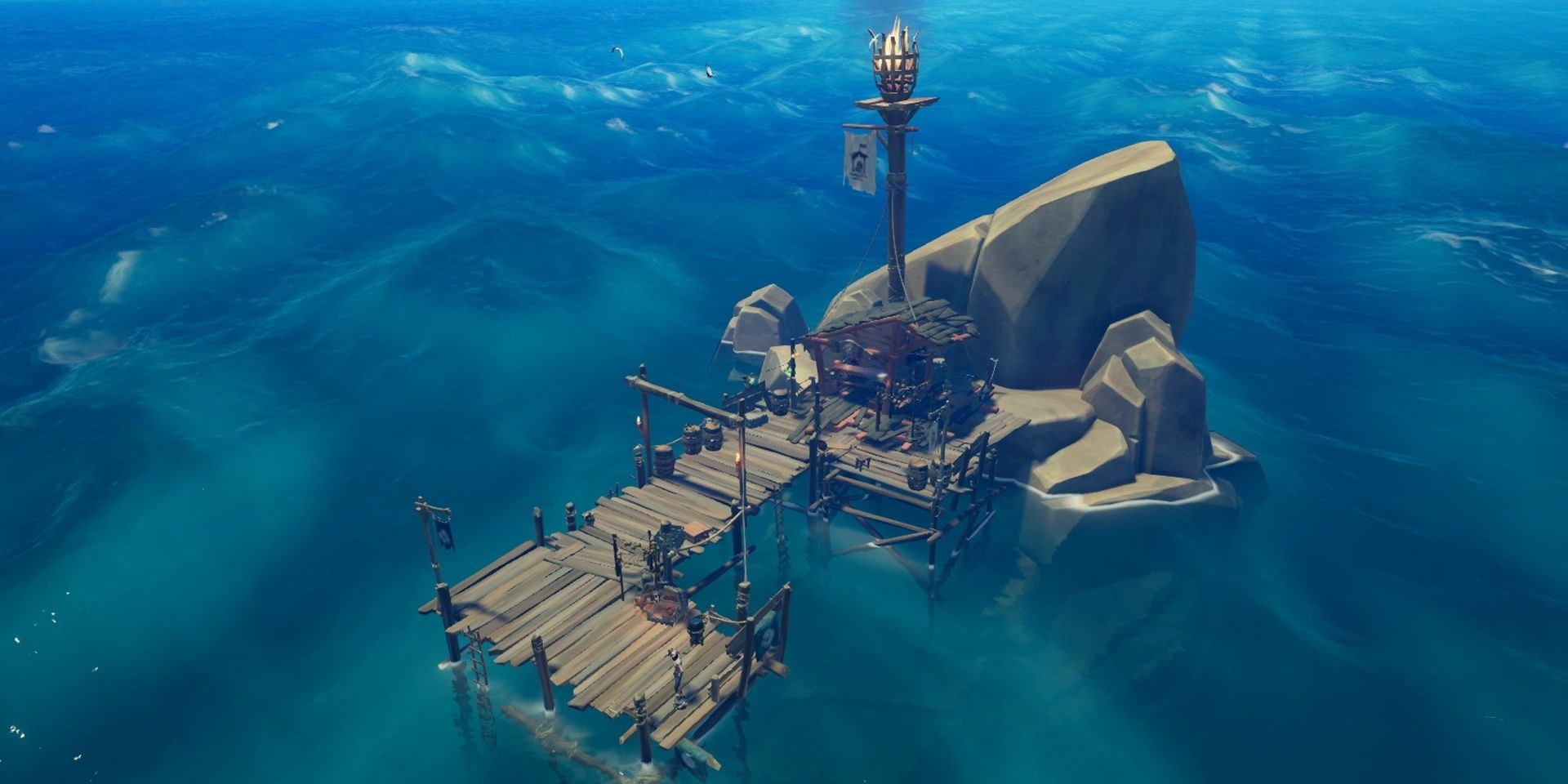 A Seapost in Sea of Thieves