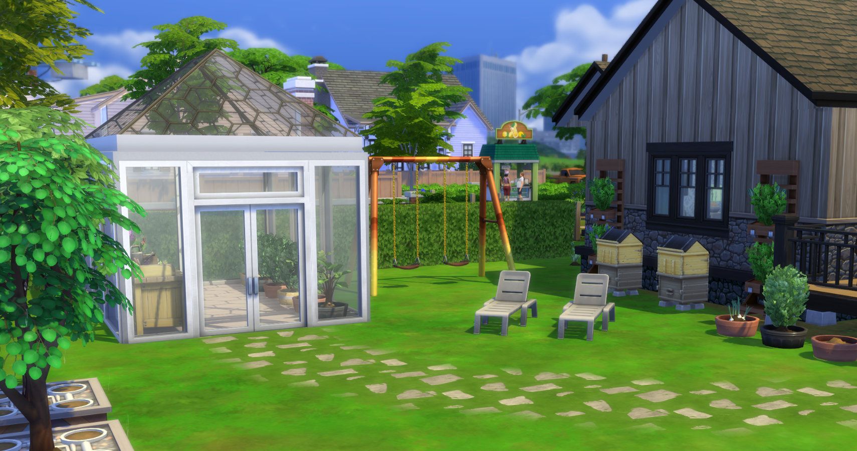 sims 4 green house