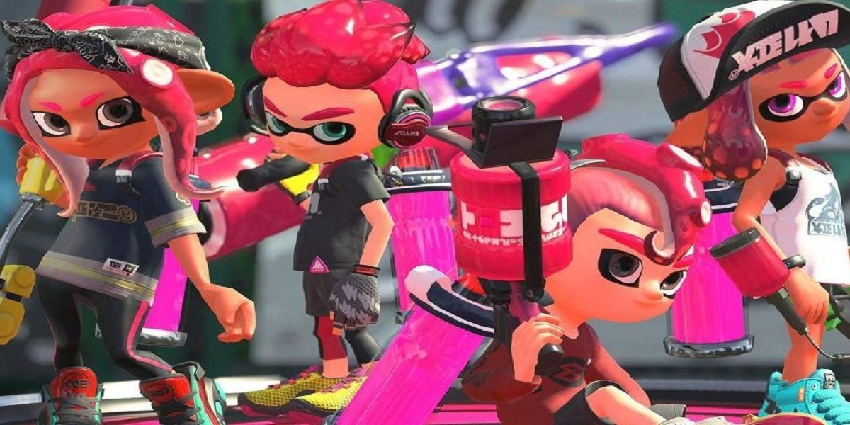 A Team Of Four Players In Splatoon 2