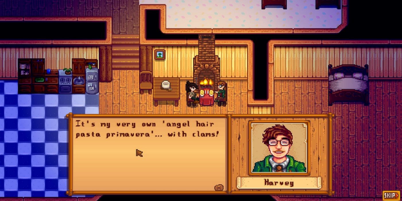 Stardew Valley Heart Event Harvey meal