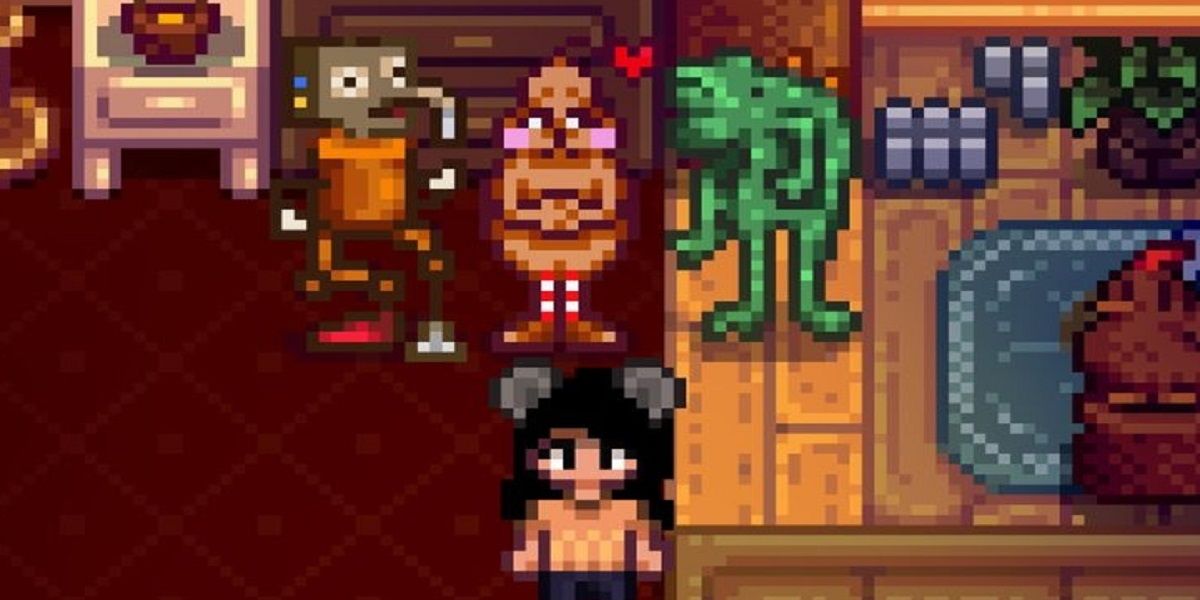 Stardew Valley gameplay screenshot mysterious statues