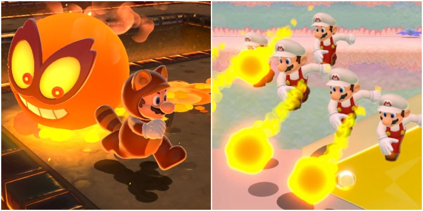 super mario 3d world power ups