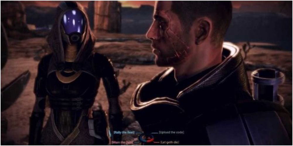 Geth and quarian decision in Mass Effect 3