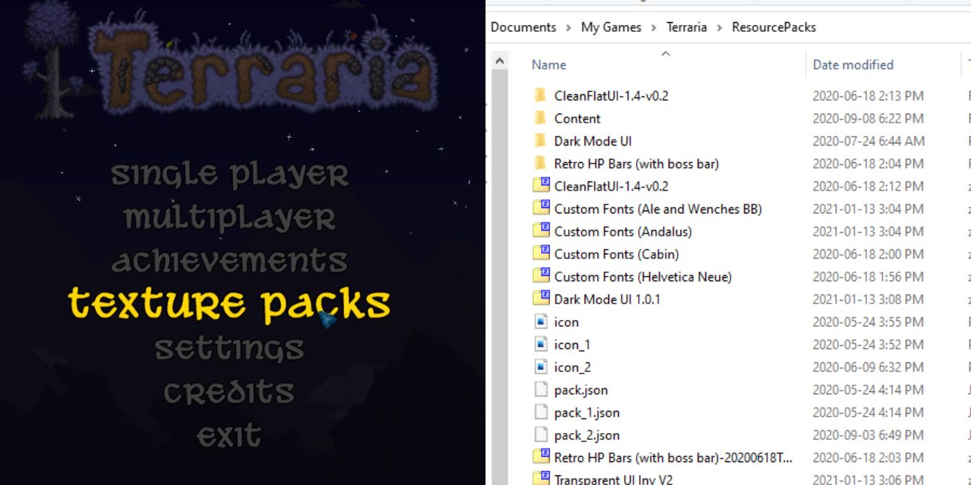 Terraria texture packs that bring Don't starve to the game