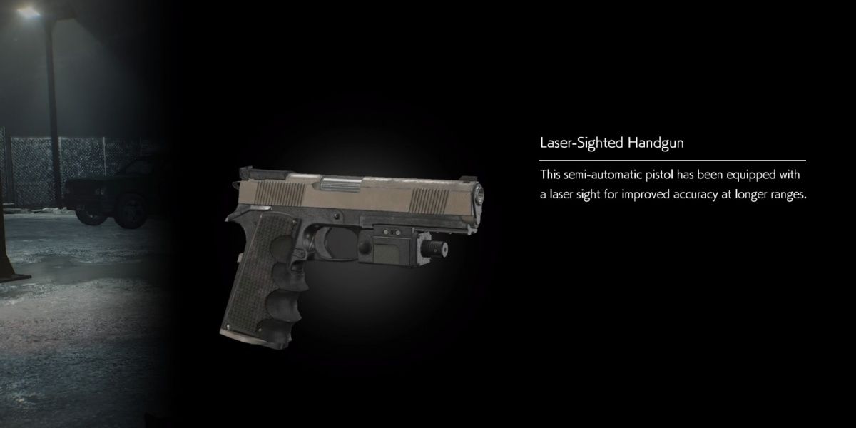 Laser-Sighted Handgun description and model