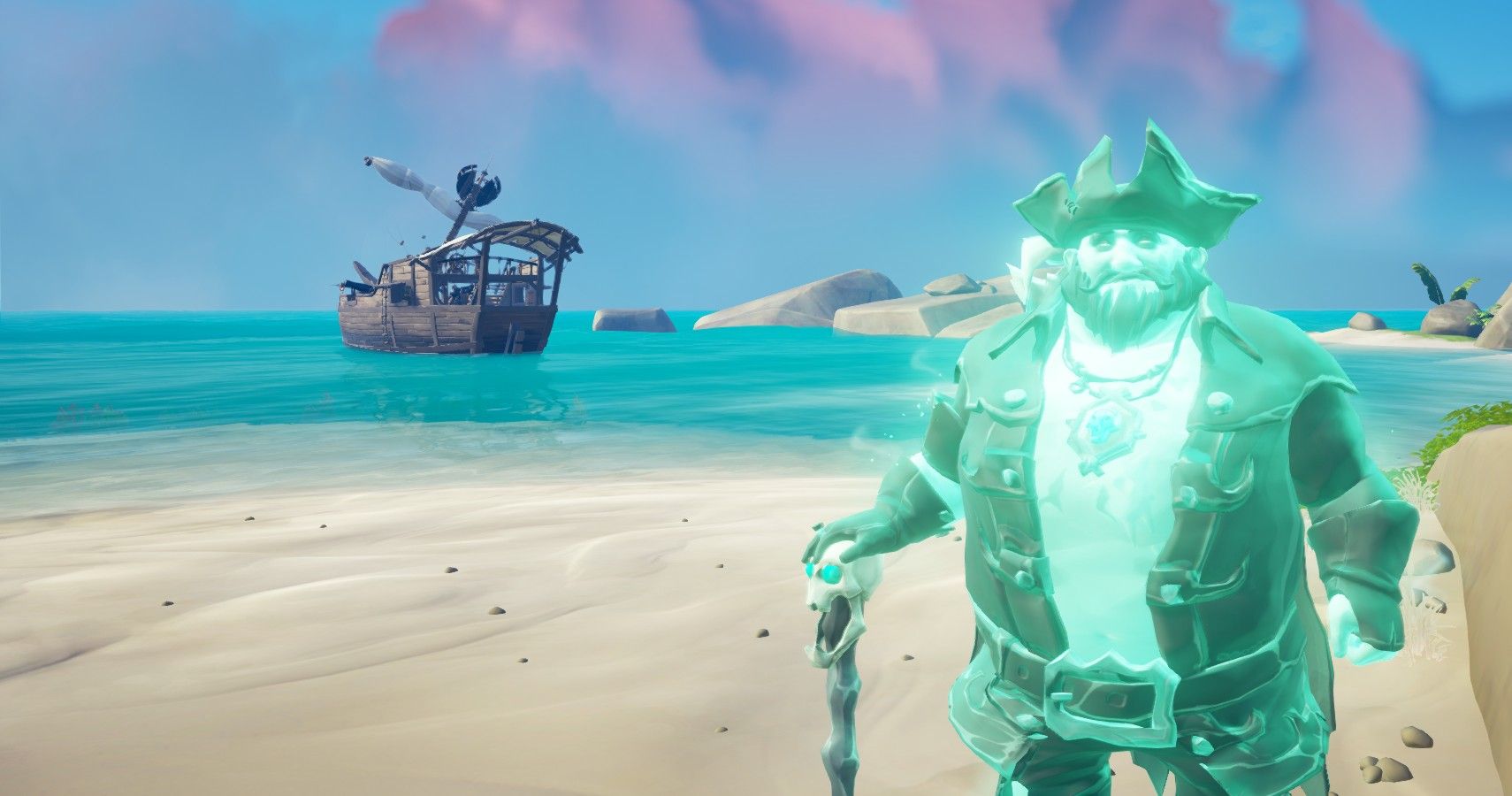 The Pirate Lord on the Maiden Voyage in Sea of Thieves