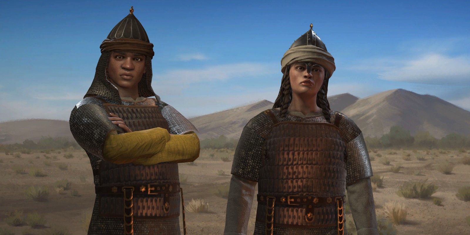 Male and Female African Warriors in Armour from Crusader Kings 3