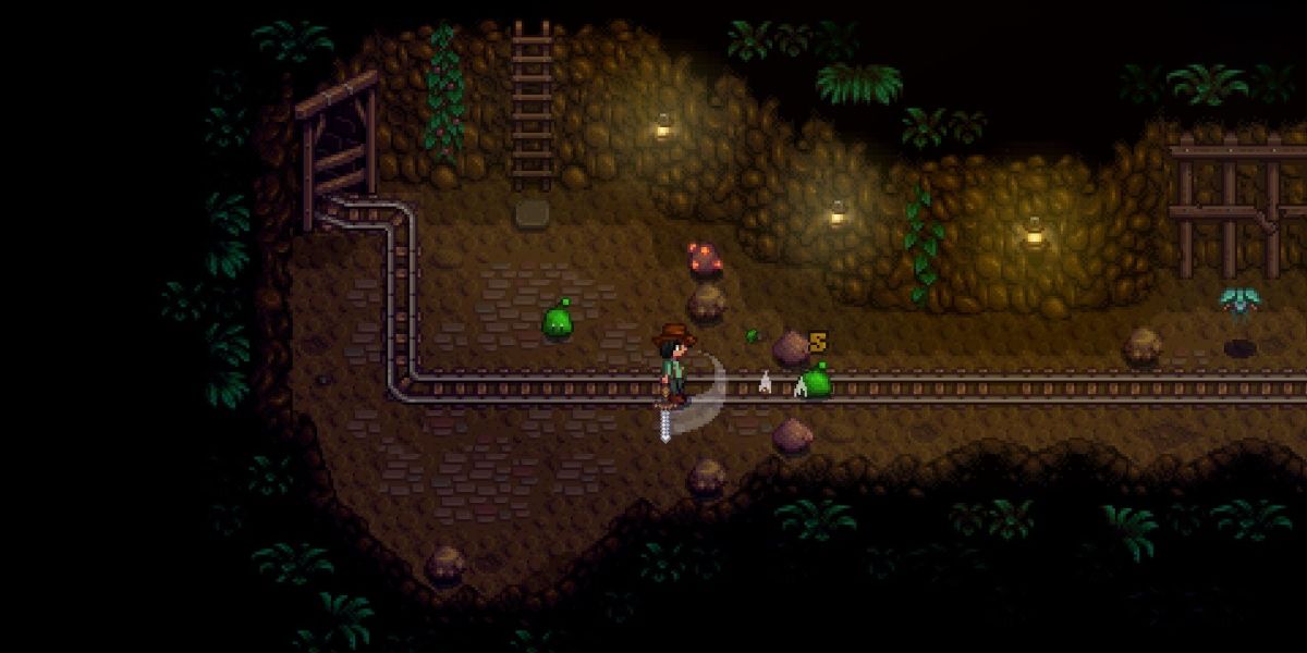 A view of the mines in the game