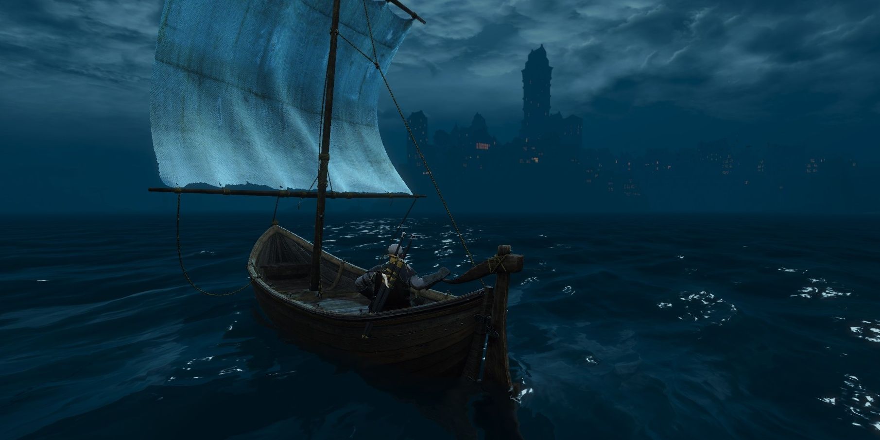 Geralt On A Boat