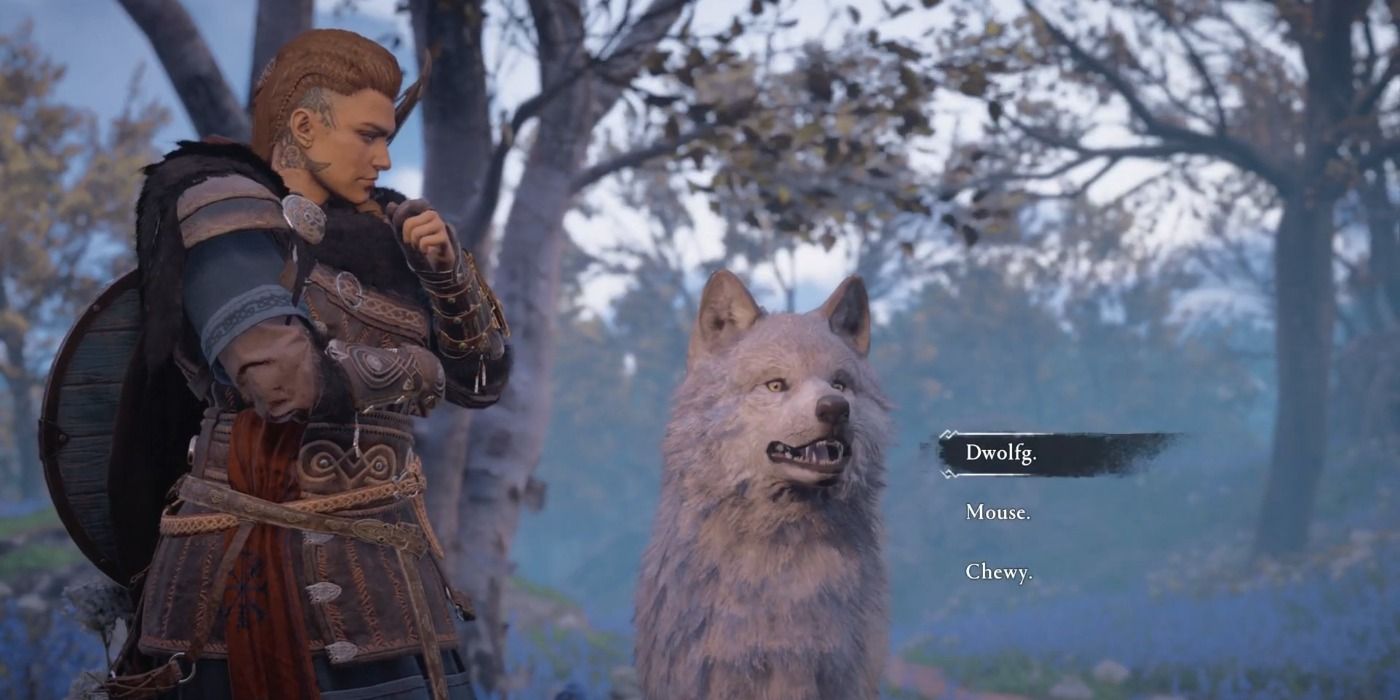 Naming the wolf in A Little Problem in Assassin's Creed Valhalla