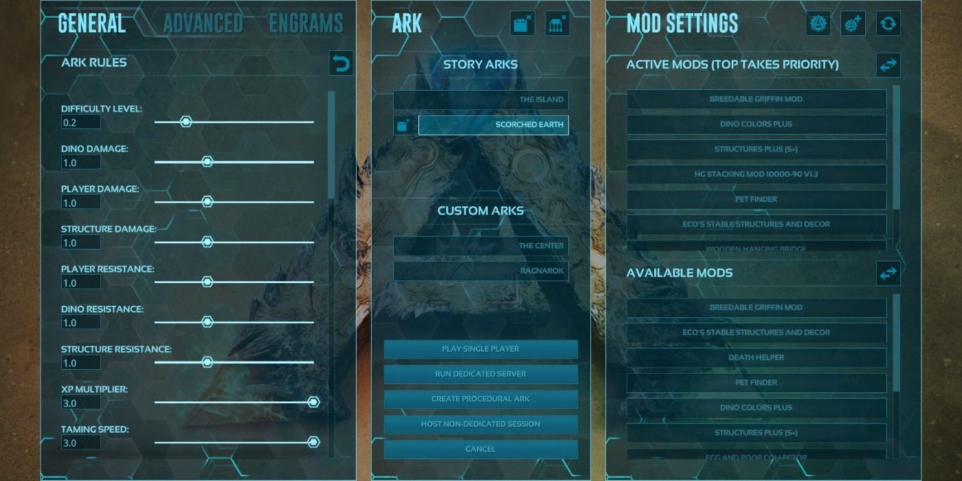 Ark: Survival Evolved settings