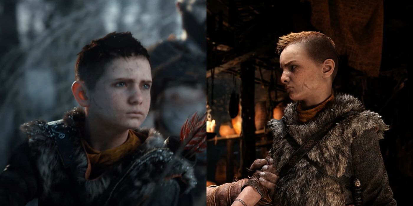 Kratos, Atreus, Loki, video game boys, video game man, video game