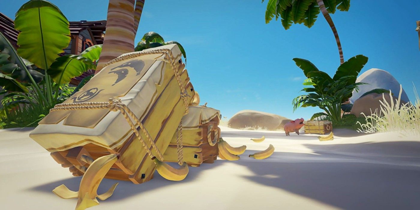 Sea Of Thieves Box Of Fruit On The Beach