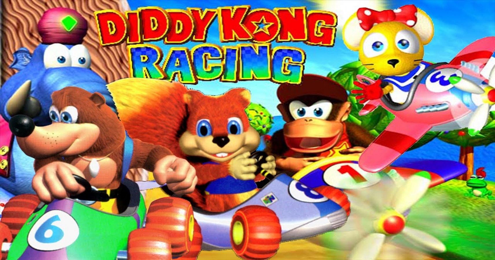 Diddy Kong Racing N64 Box Art