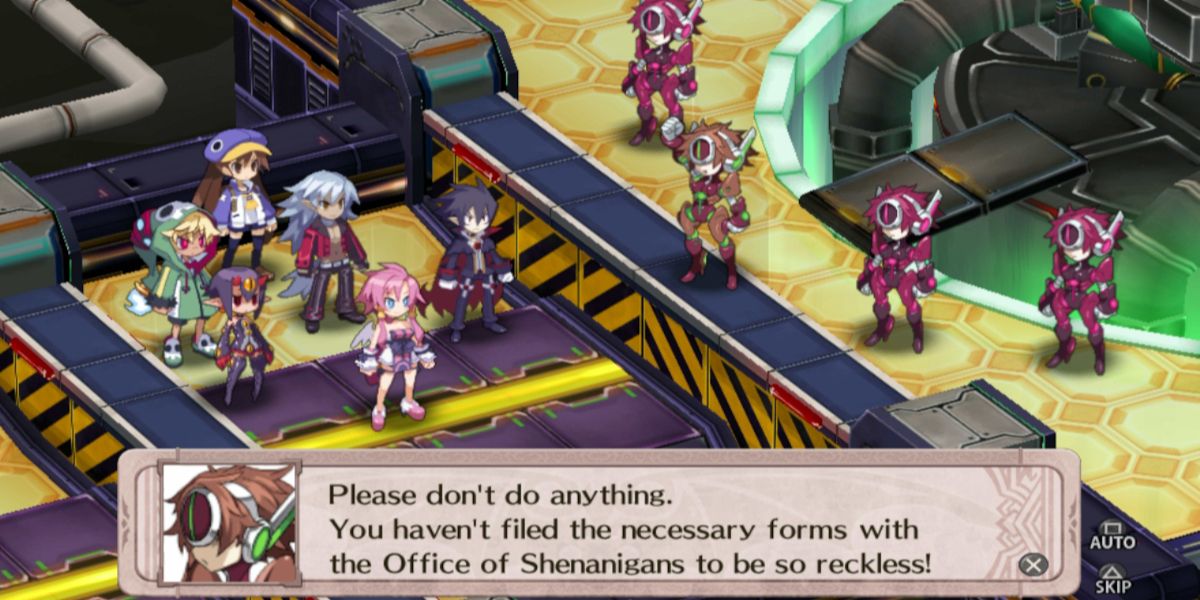A scene from Disgaea 4 Promise Revisited