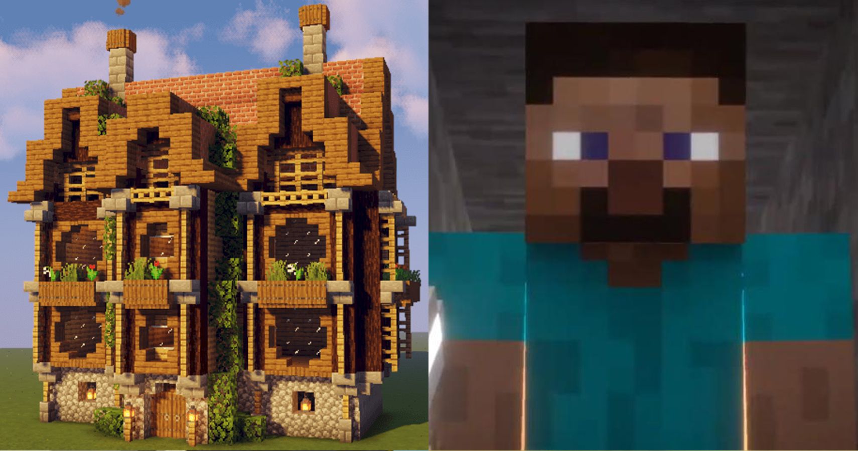 Build you a house to start a world in minecraft survival by