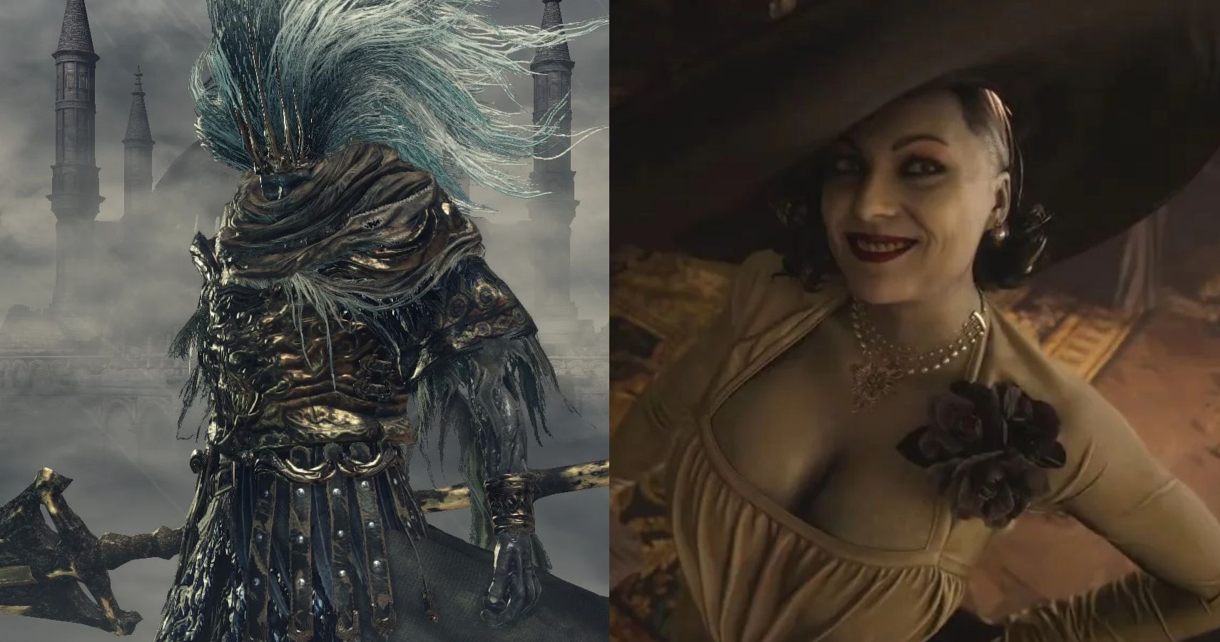 God of War's Tyr is Being Compared to Resident Evil Village's Lady  Dimitrescu