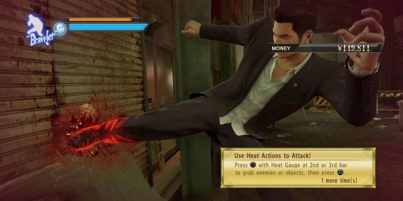 Different moves in Yakuza