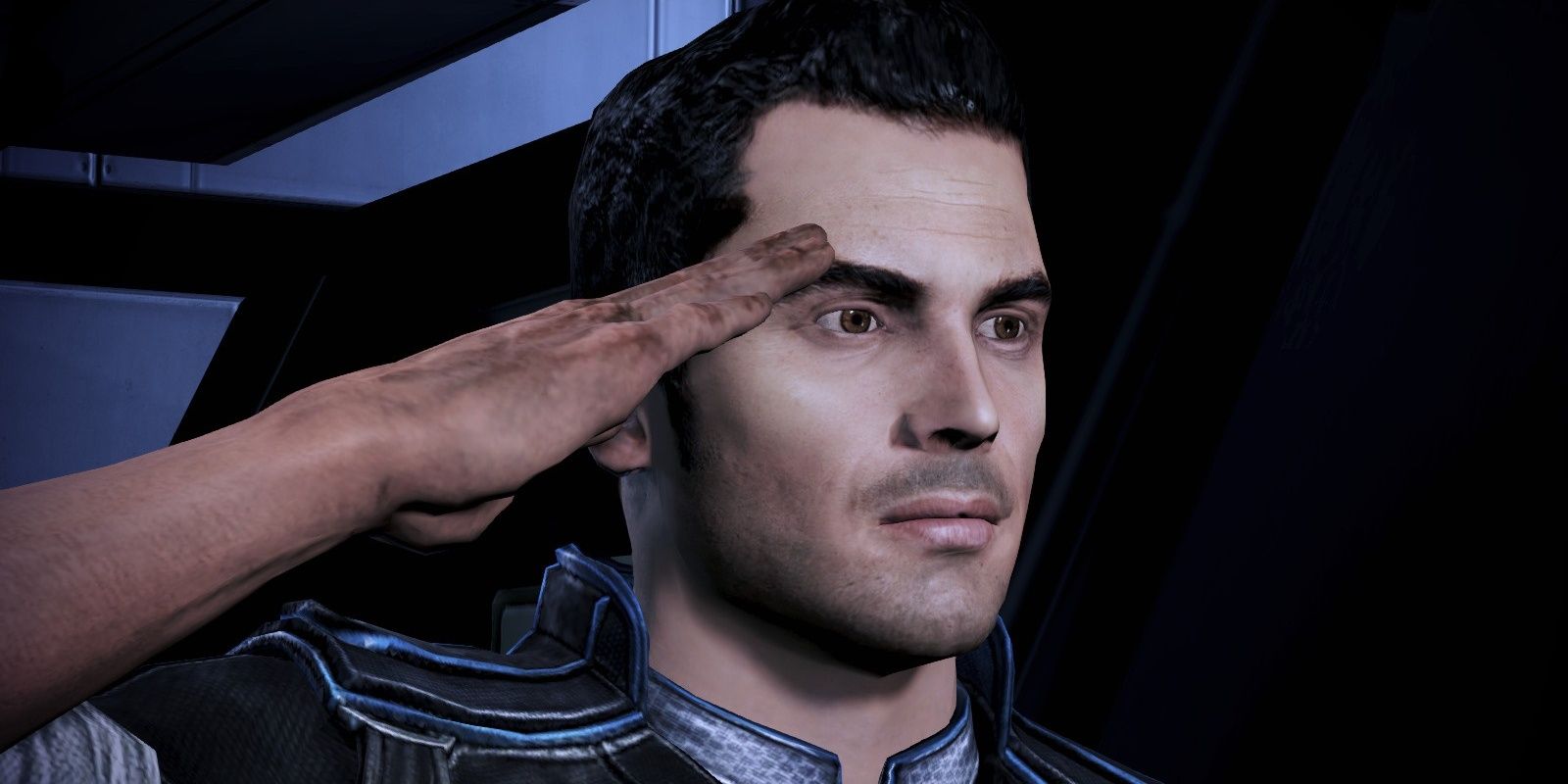 Mass Effect 3 Screenshot Of Kaidan Alenko Saluting