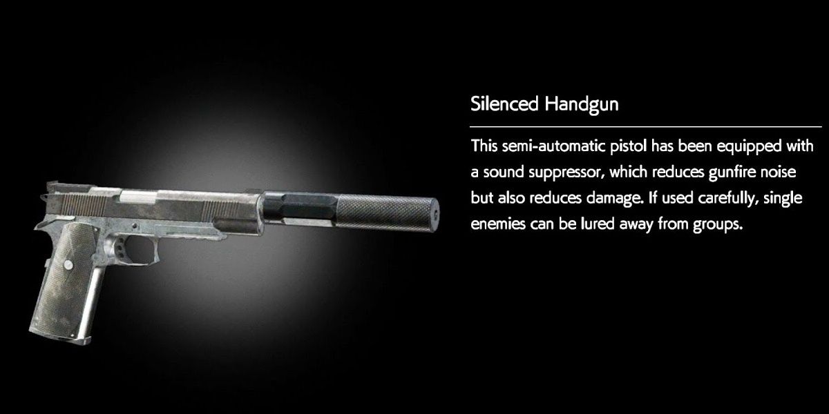 Silenced Handgun model