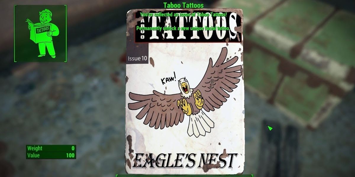 Fallout 4 How To Get Tattoos And Where To Collect Their Magazines