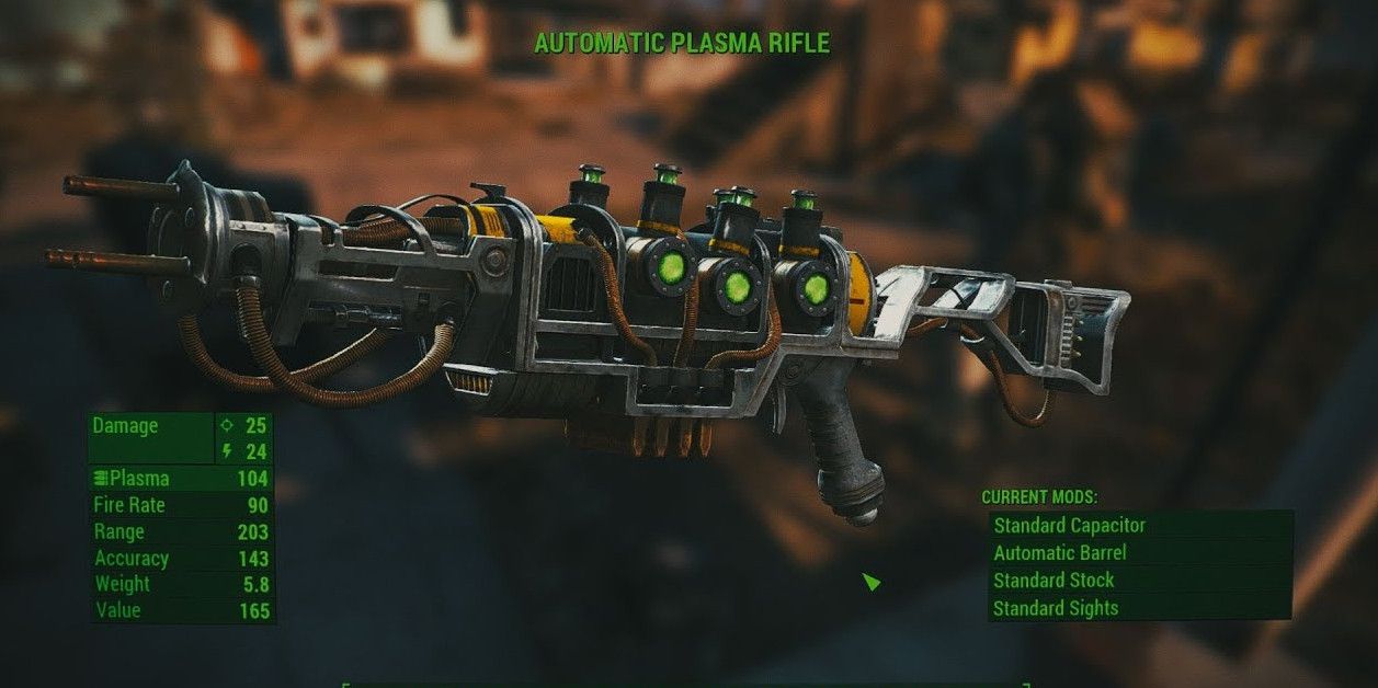 plasma rifle in the ingame customisation menu