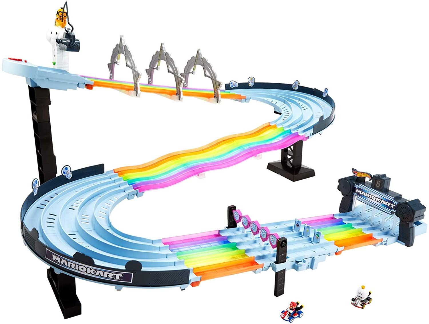 Mario Kart's Rainbow Road Hot Wheels Set Is Up For Preorder on Amazon full set
