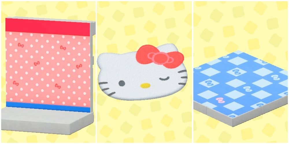 Animal Crossing New Horizons Hello Kitty Wallpaper and carpets