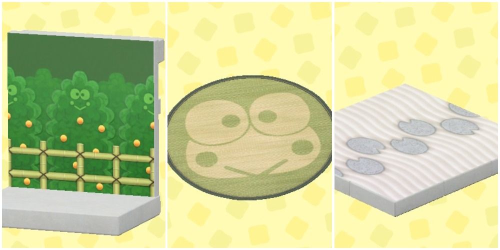 Animal Crossing New Horizons Kerokerokeroppi wallpaper and flooring