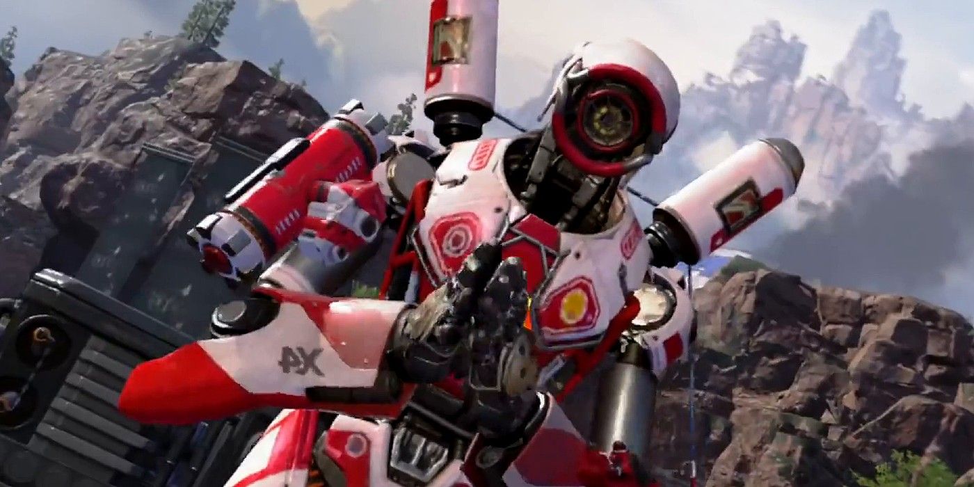 Apex Legends Pathfinder red and white exclusive Skin for Switch