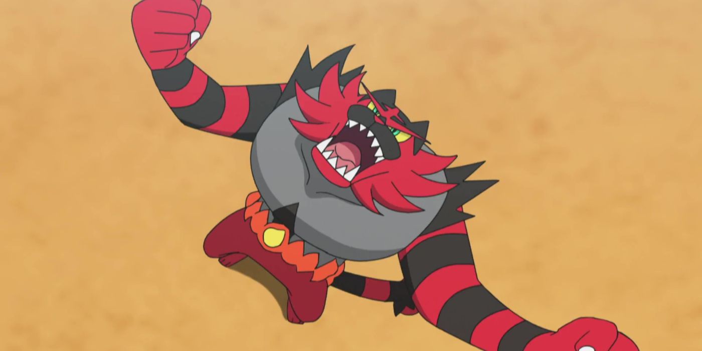 Ash Incineroar Evolve From Torracat Pokemon Sun Moon Anime Exhibition Match vs Kukui