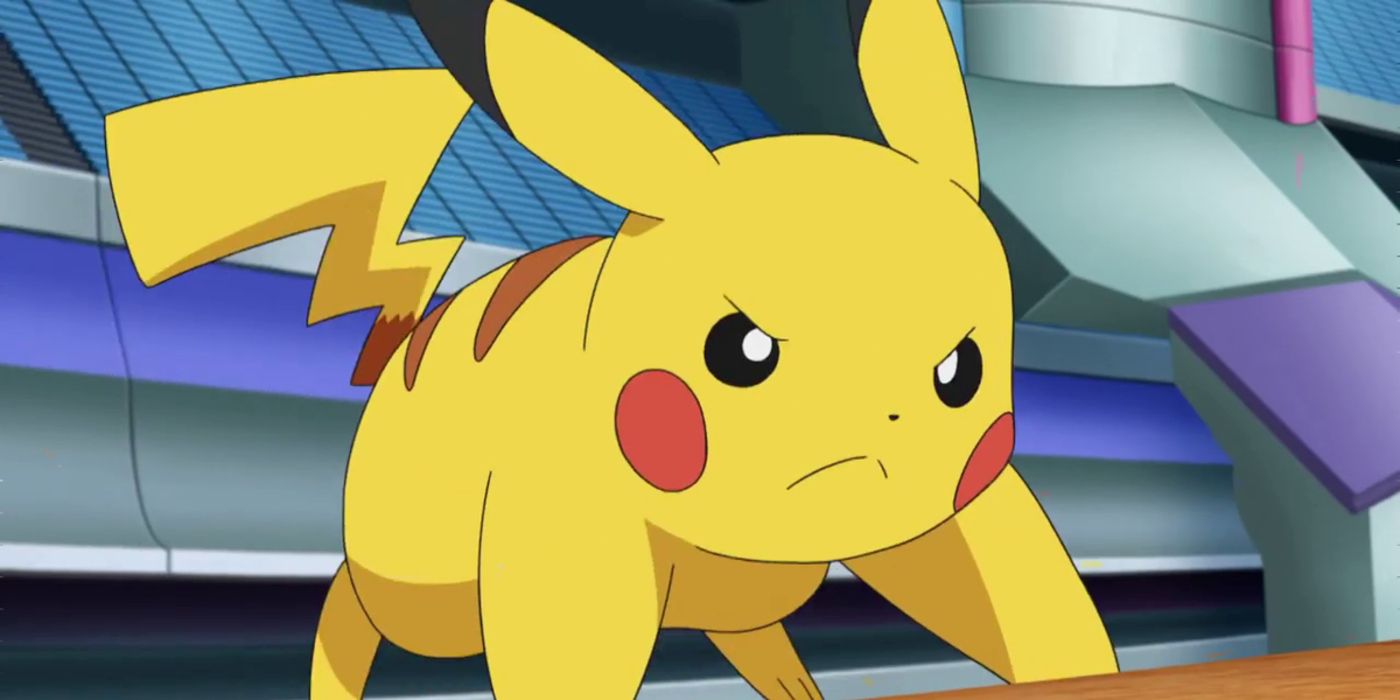 Ash Pikachu In Battle Pokemon Anime