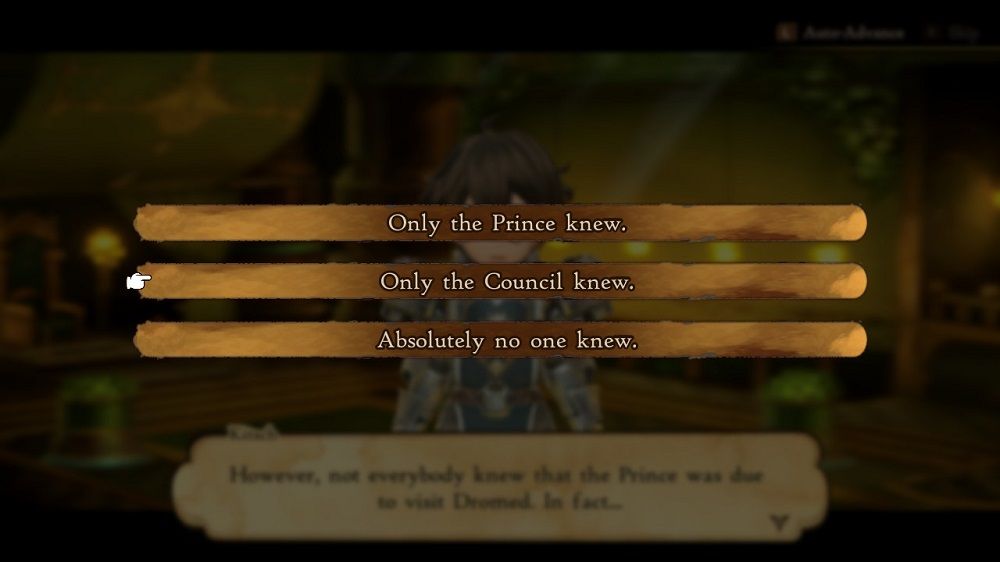Bravely Default 2 uncovering the traitor answer 2