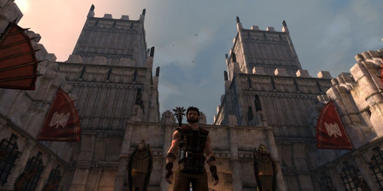 Dragon Age 2 Screenshot Of Protagonist In Kirkwall