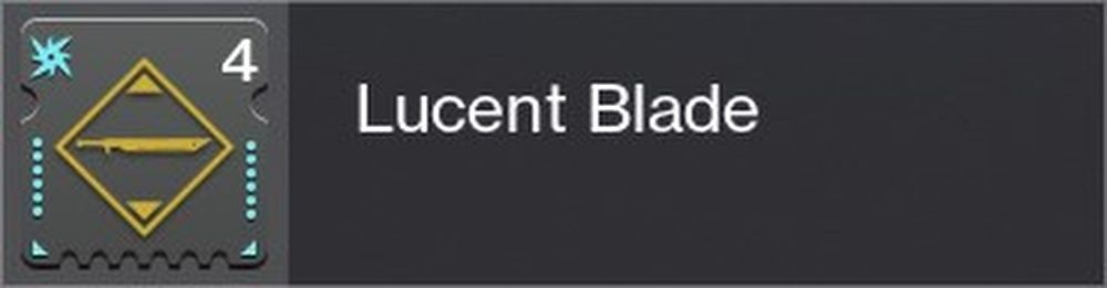 Destiny 2 Lucent Blade Mod Icon