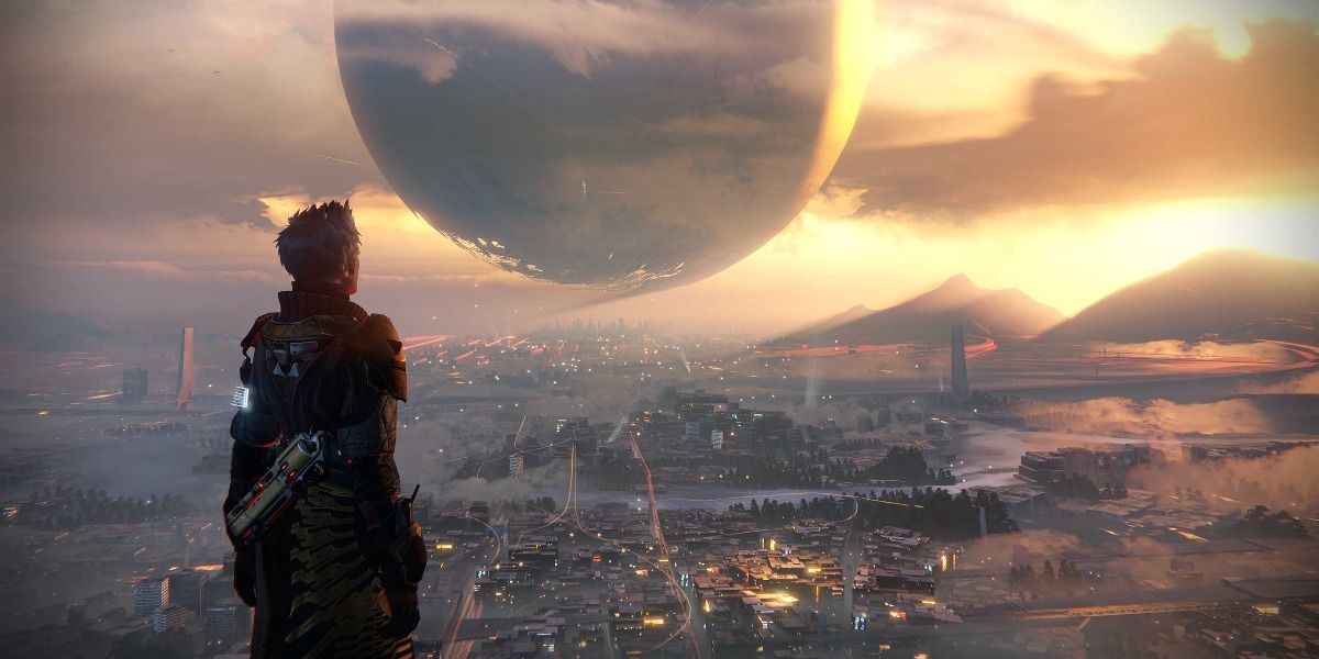 Watching the Sunset from the Tower in Destiny 2