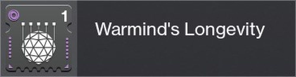 Destiny 2 Warmind's Longevity Mod Icon