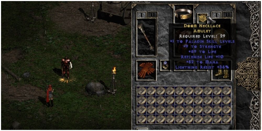 Diablo 2 Paladin With A Doom Necklace