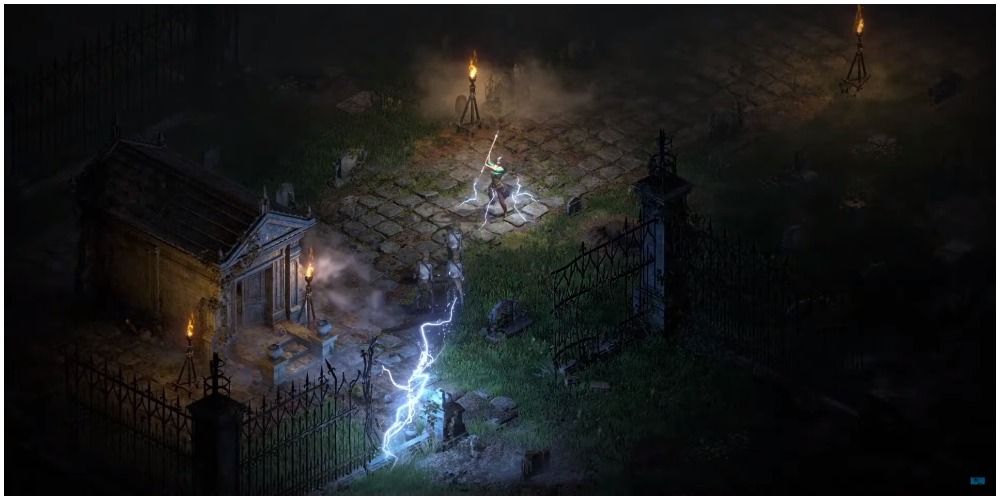 Diablo 2 Resurrected Early Look At Lighting Sorceress