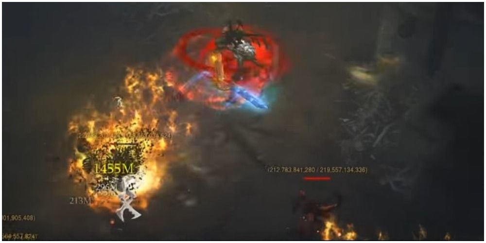 Diablo 3 Barbarian Hitting From Far Away With A Whirlwind