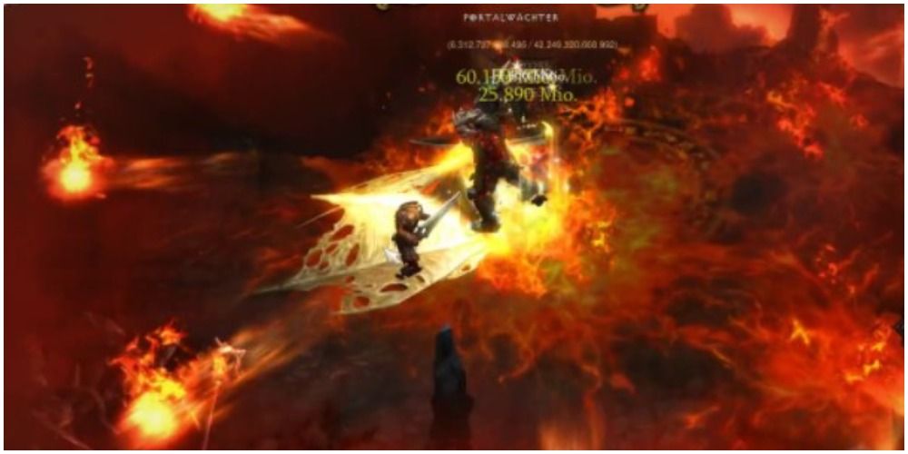 Diablo 3 Hitting A Portal Watcher With An Earthquake
