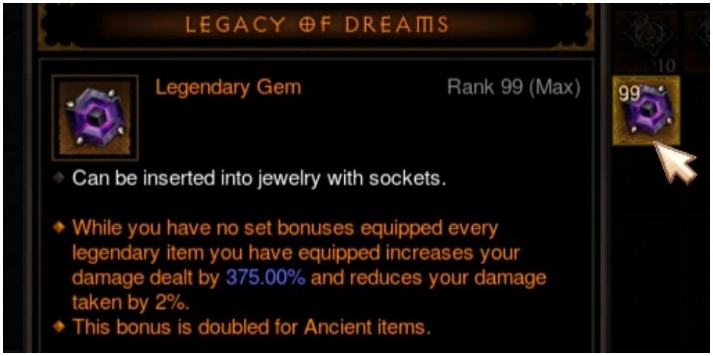 Diablo 3 Legacy Of Dreams In Game Description