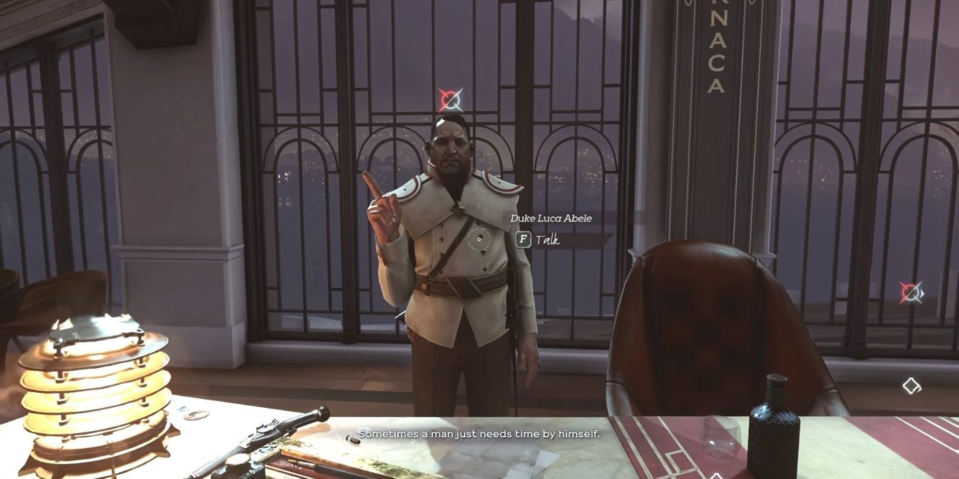 Dishonored 2 - Duke Luca Abele's double in his office