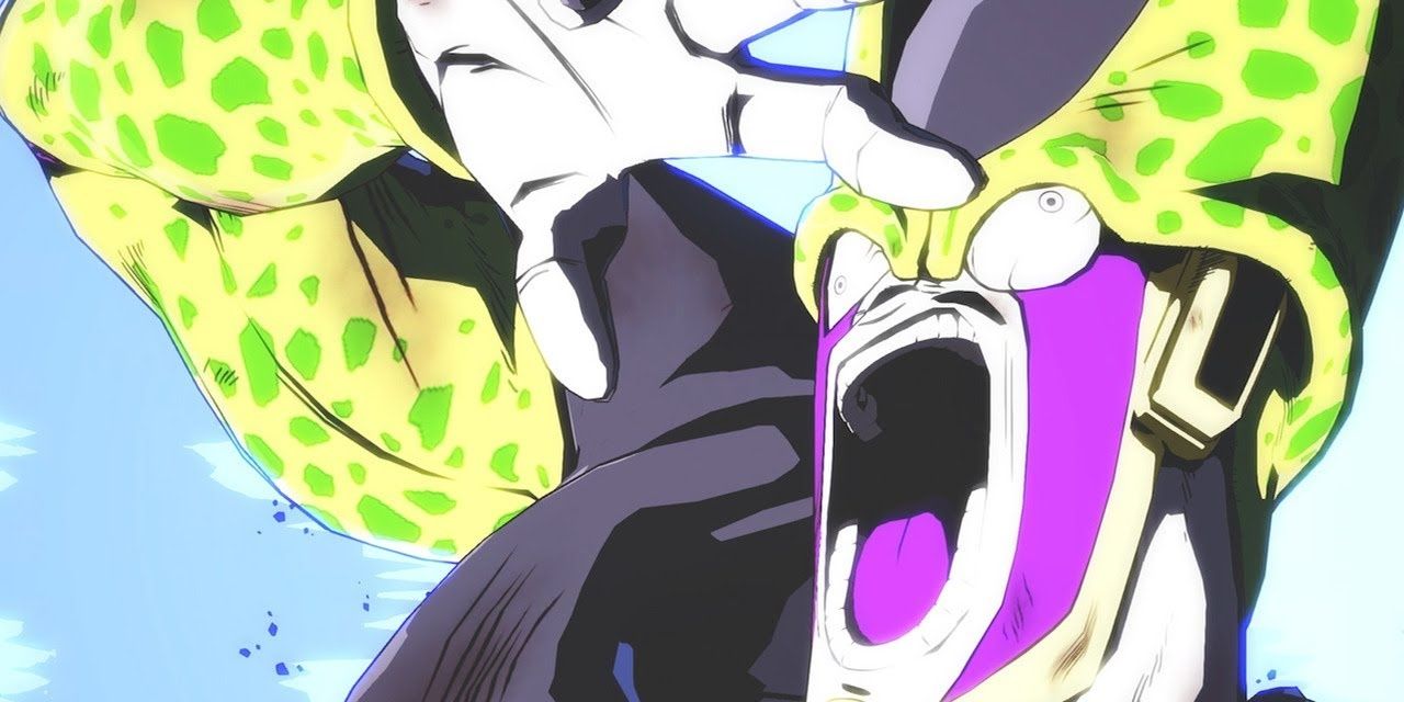 Dragon Ball Fighterz Cell getting destroyed Cropped
