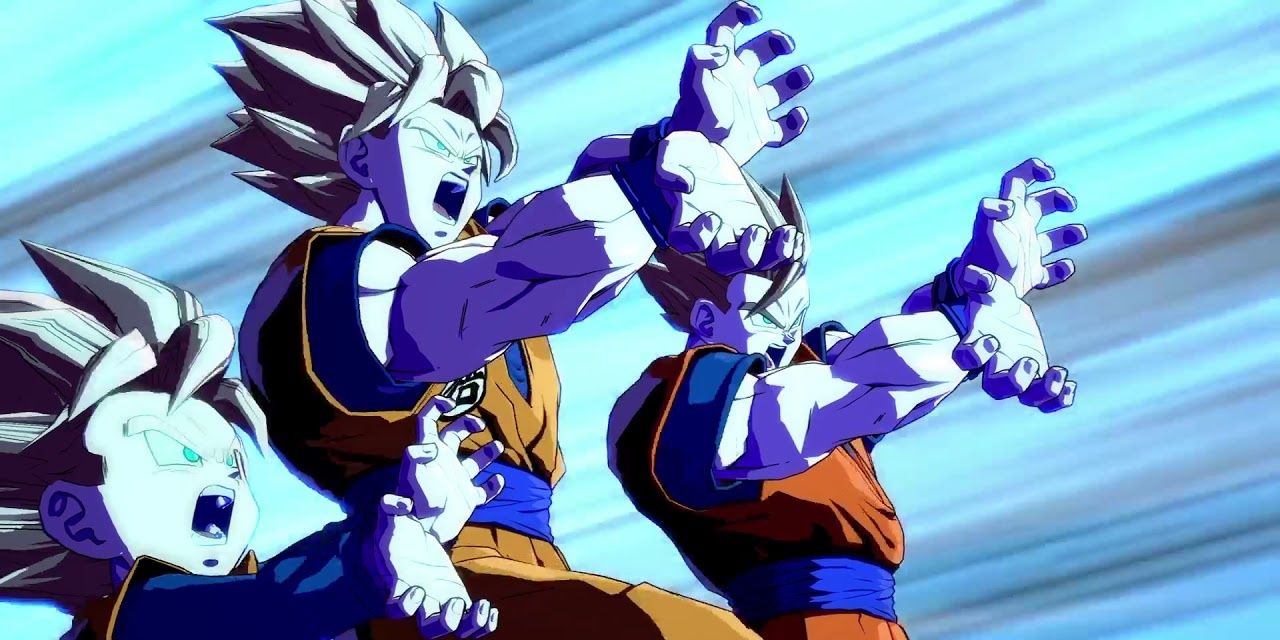 Dragon Ball Fighterz Father and Son Kamehameha Cropped