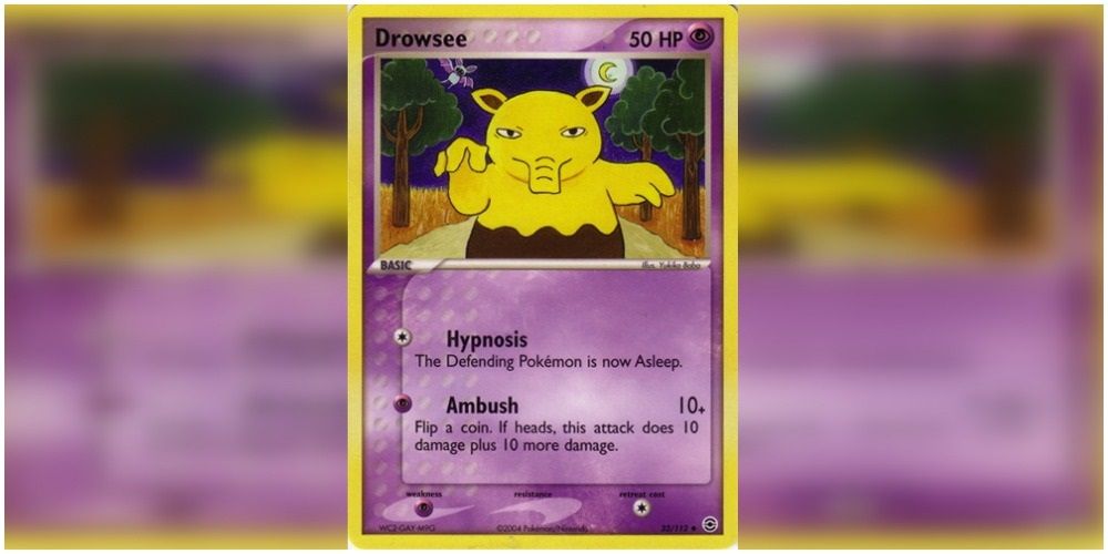 Drowsee Error Pokémon Card TCG