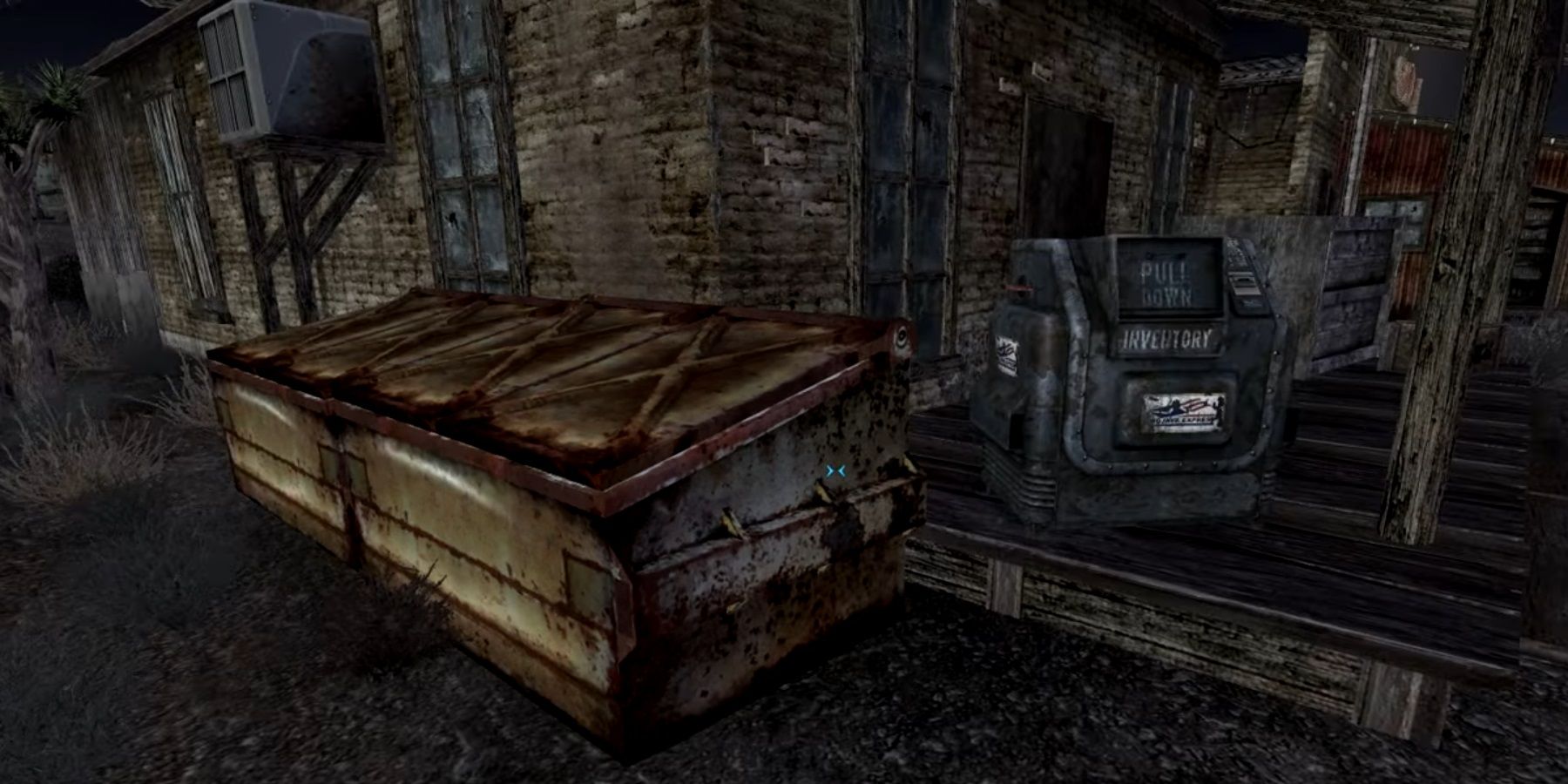 Fallout New Vegas. A dumpster - safe container